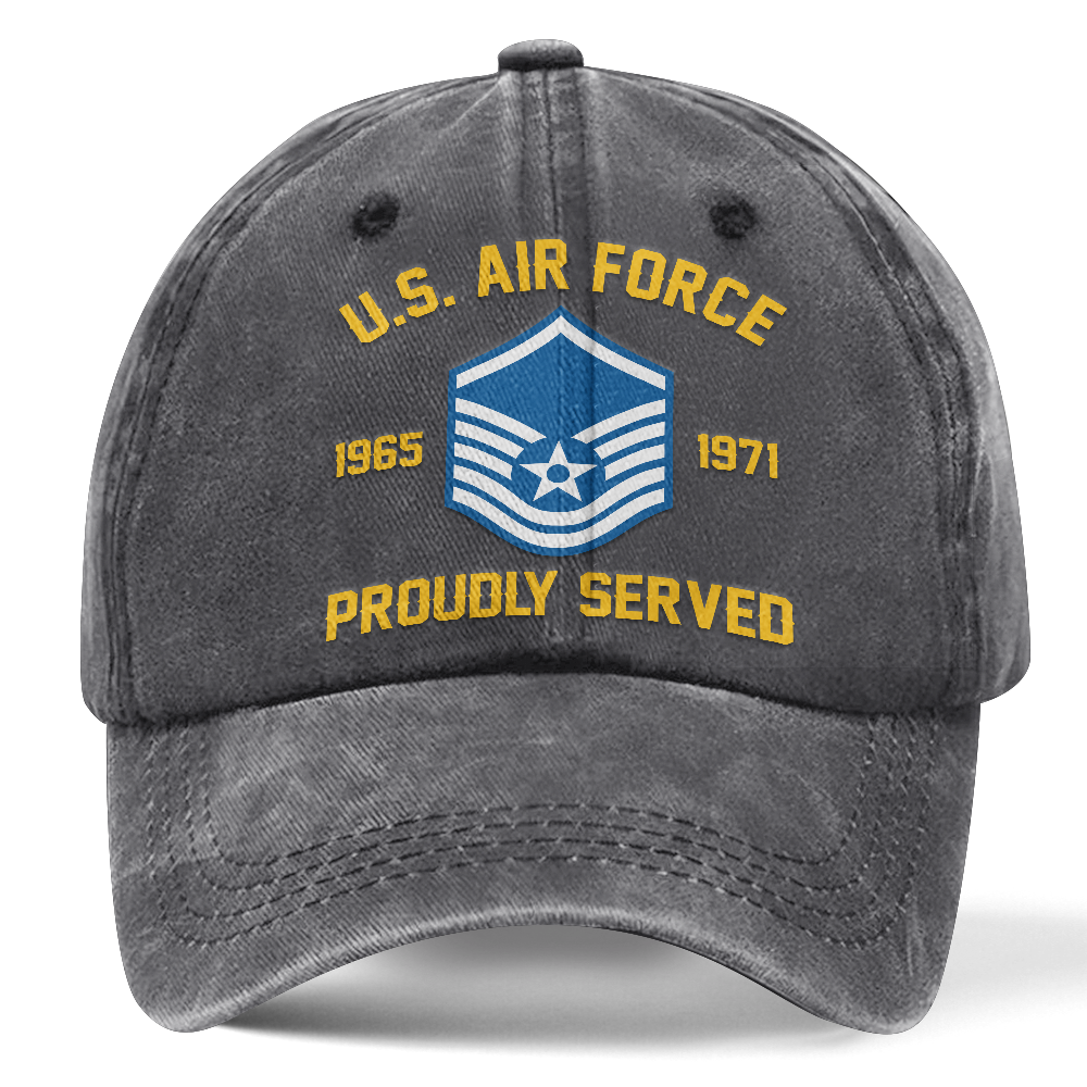 Personalizable Air Force Washed Cap