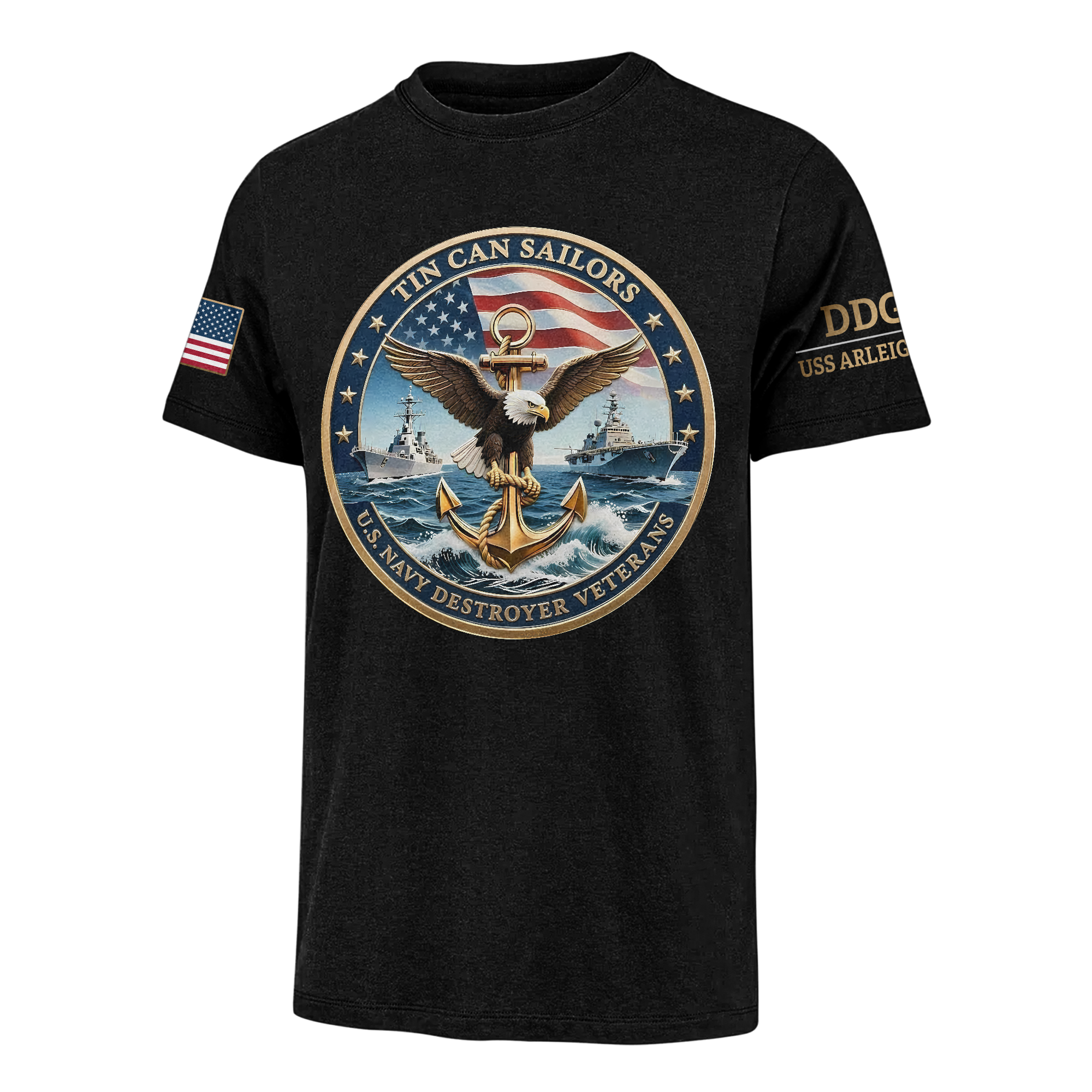 Personalizable Tin Can Sailors Classic T-shirt