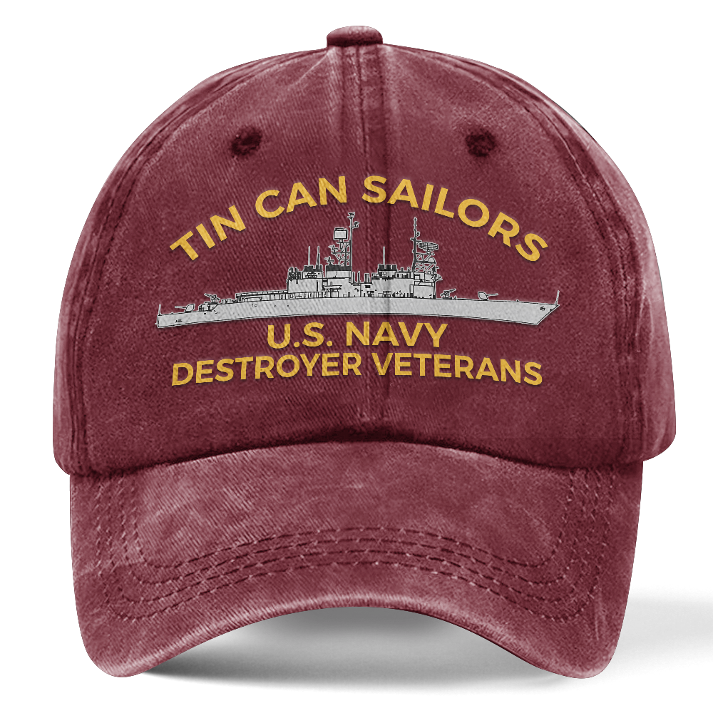 Personalizable Tin Can Sailors Washed Cap