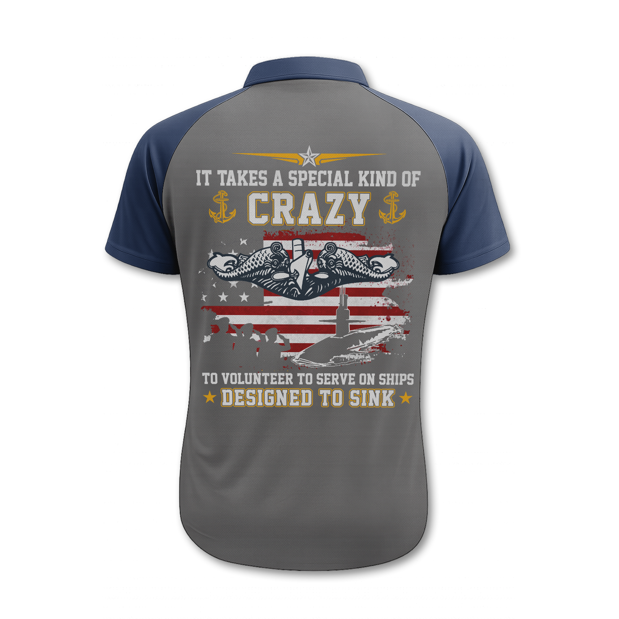 Navy Submarine Polo Shirt