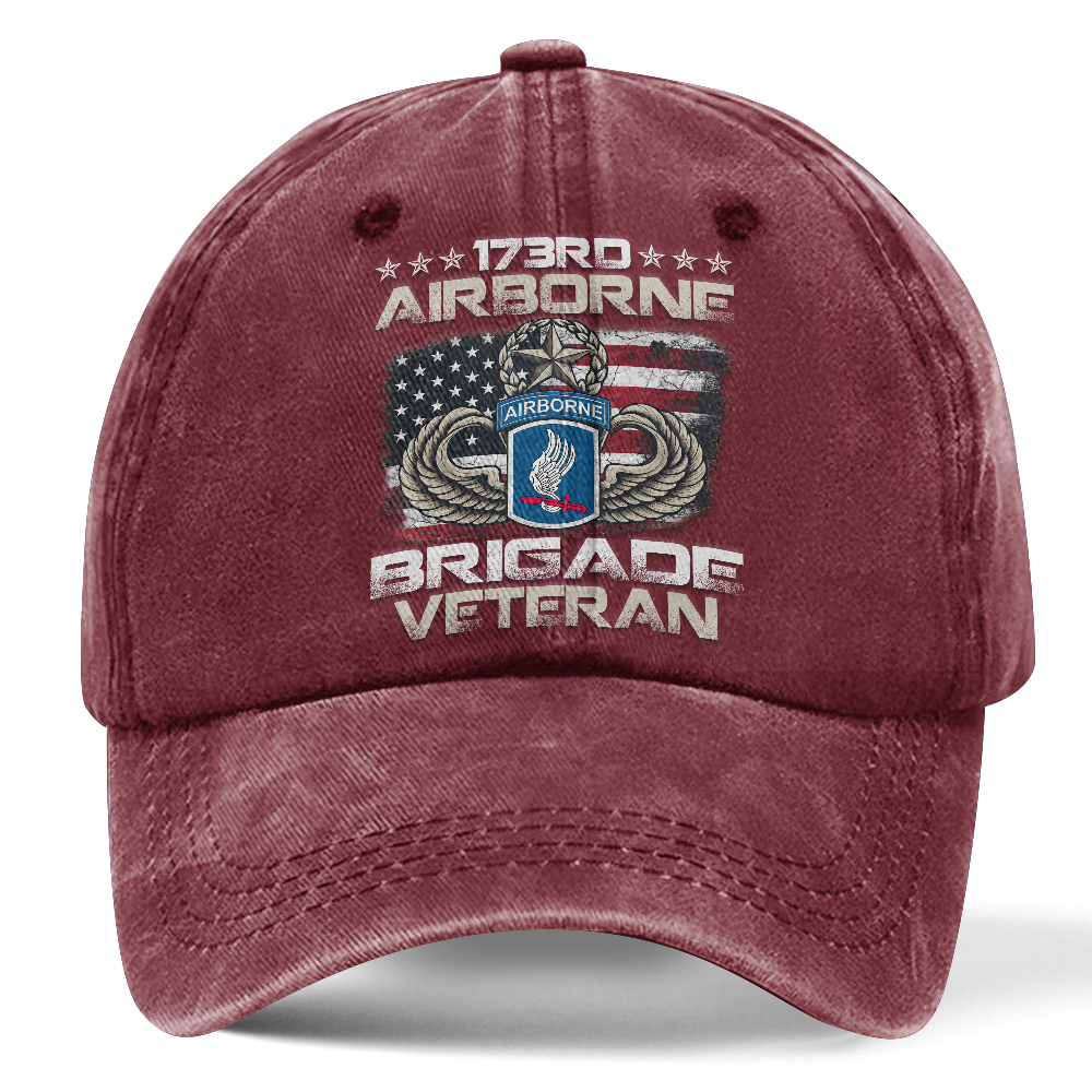 Personalizable 173rd Airborne Brigade Washed Cap