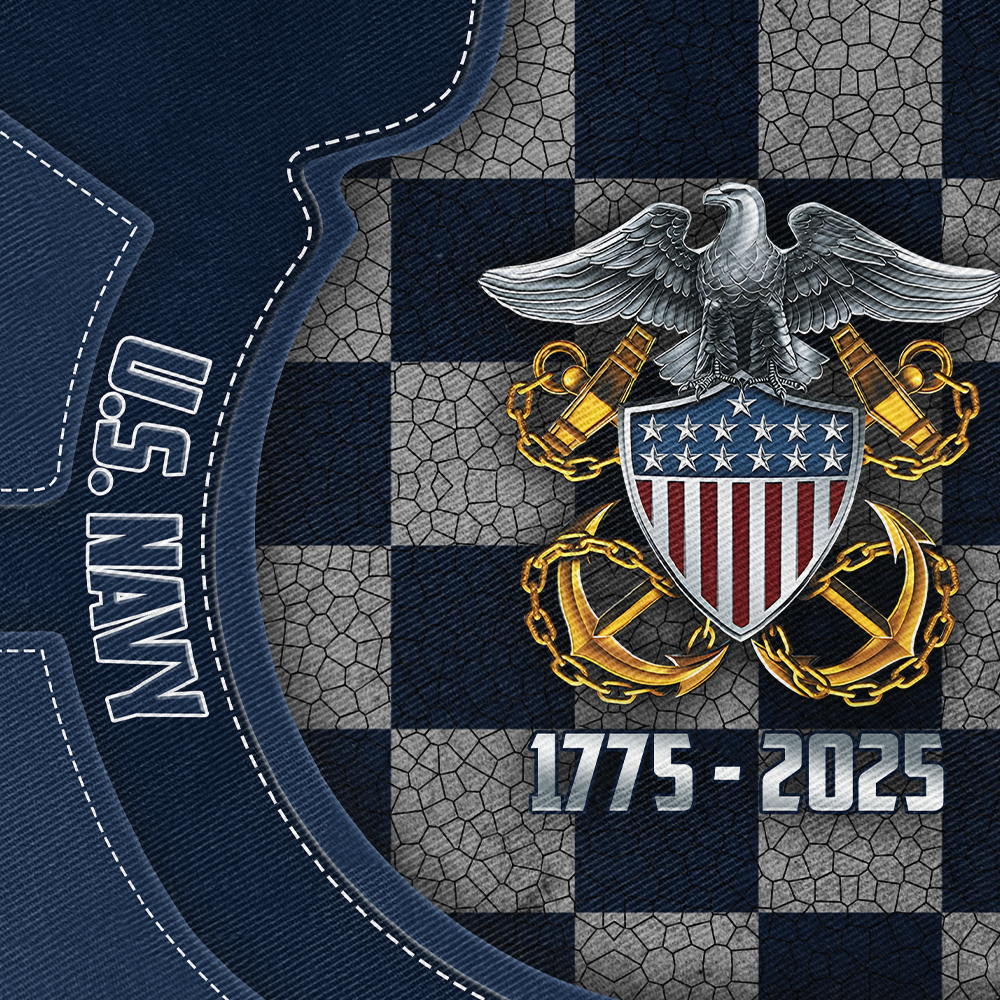 Personalizable Navy 250th Anniversary Classic Cap
