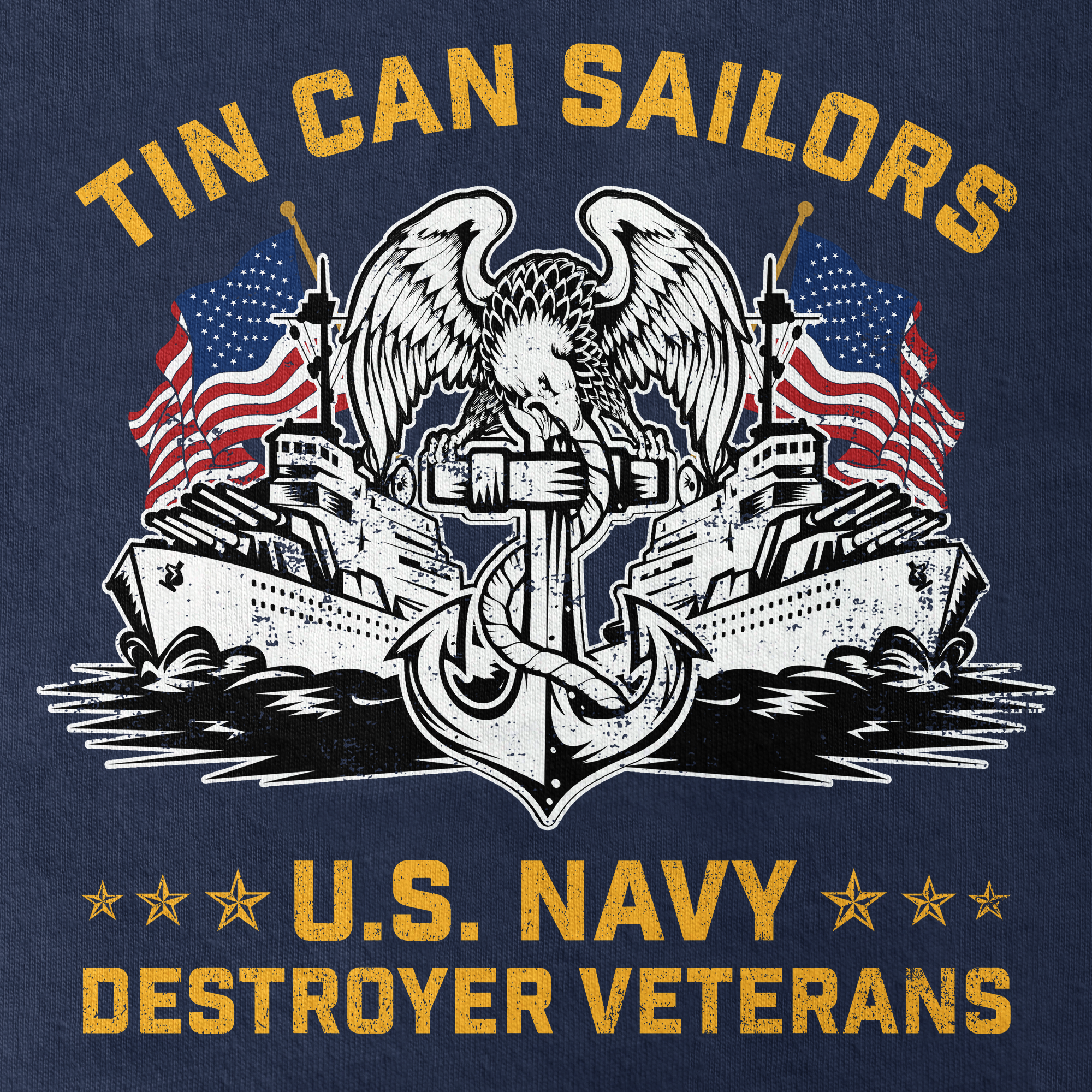 Personalizable Tin Can Sailors Classic T-shirt