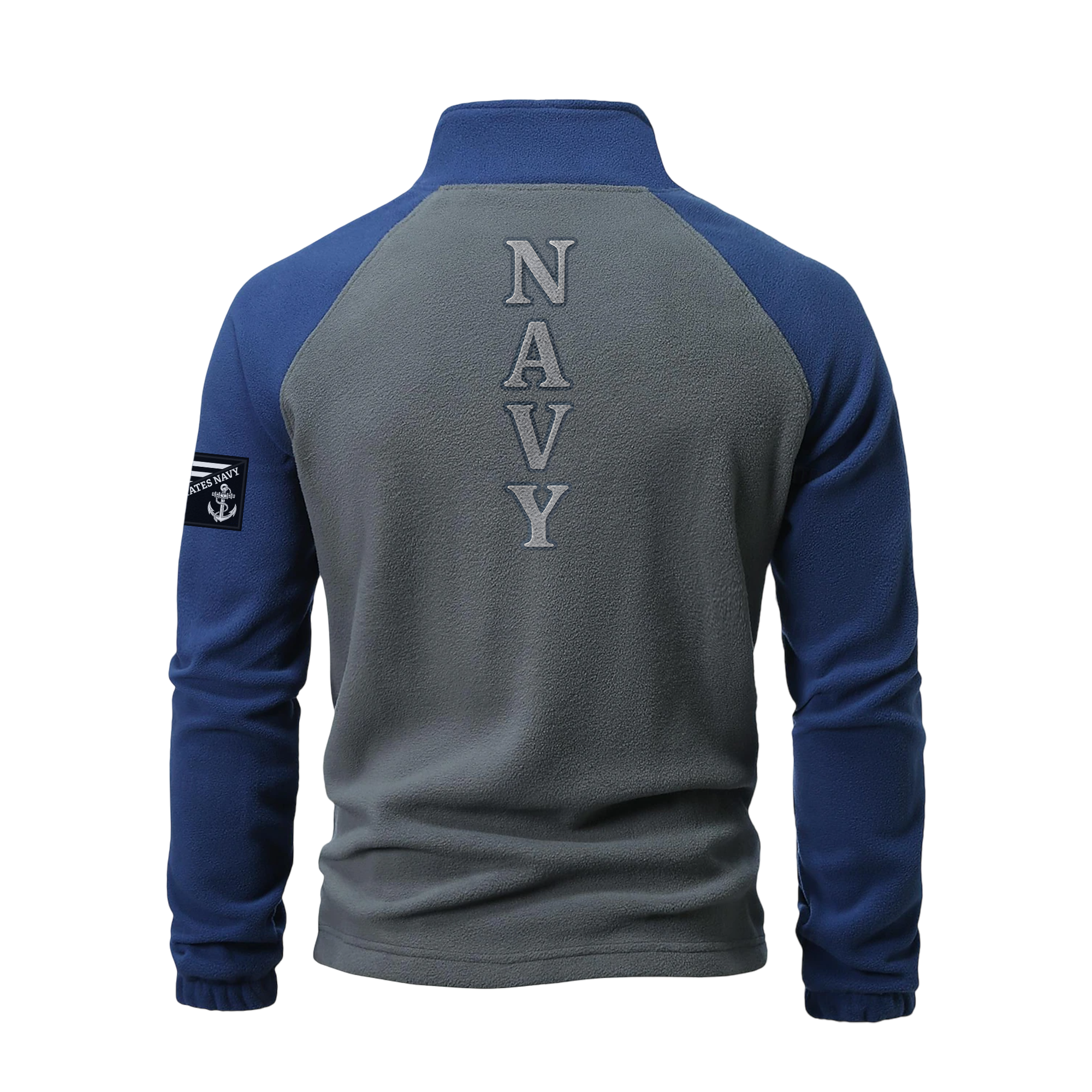 Navy Anchor Half-Zip Raglan Sweatshirt