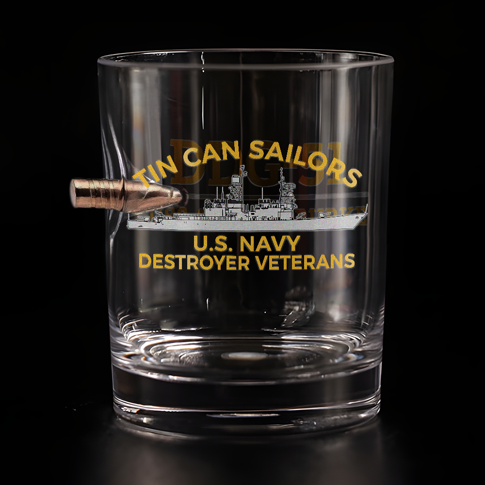 Personalizable Tin Can Sailors Bullet Whiskey Glass