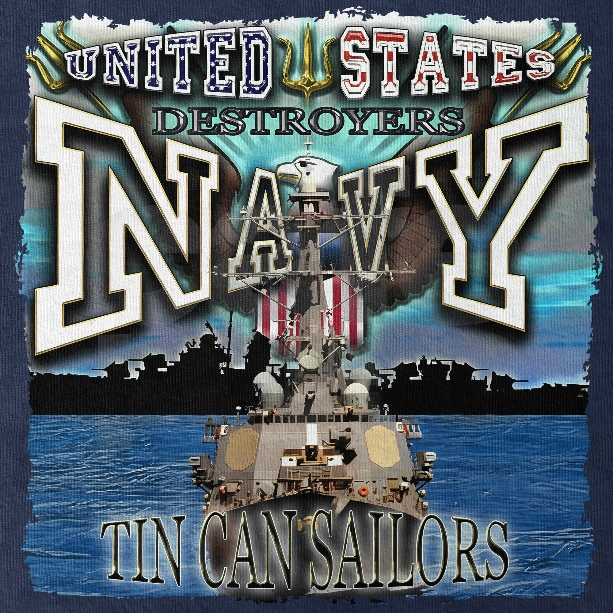 Personalizable Tin Can Sailors Classic T-shirt