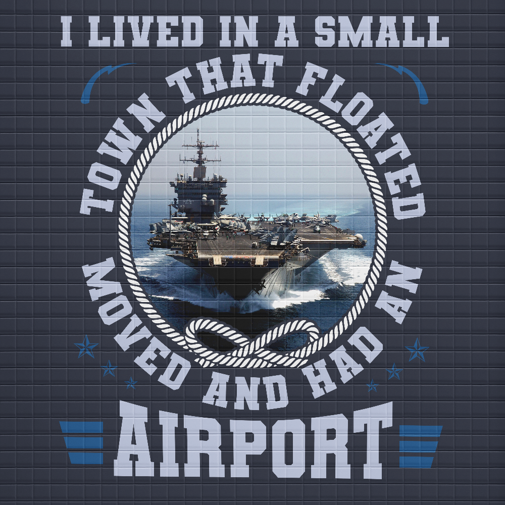 Personalizable I Lived In A Small Town That Floated Waffle Hooded Jacket