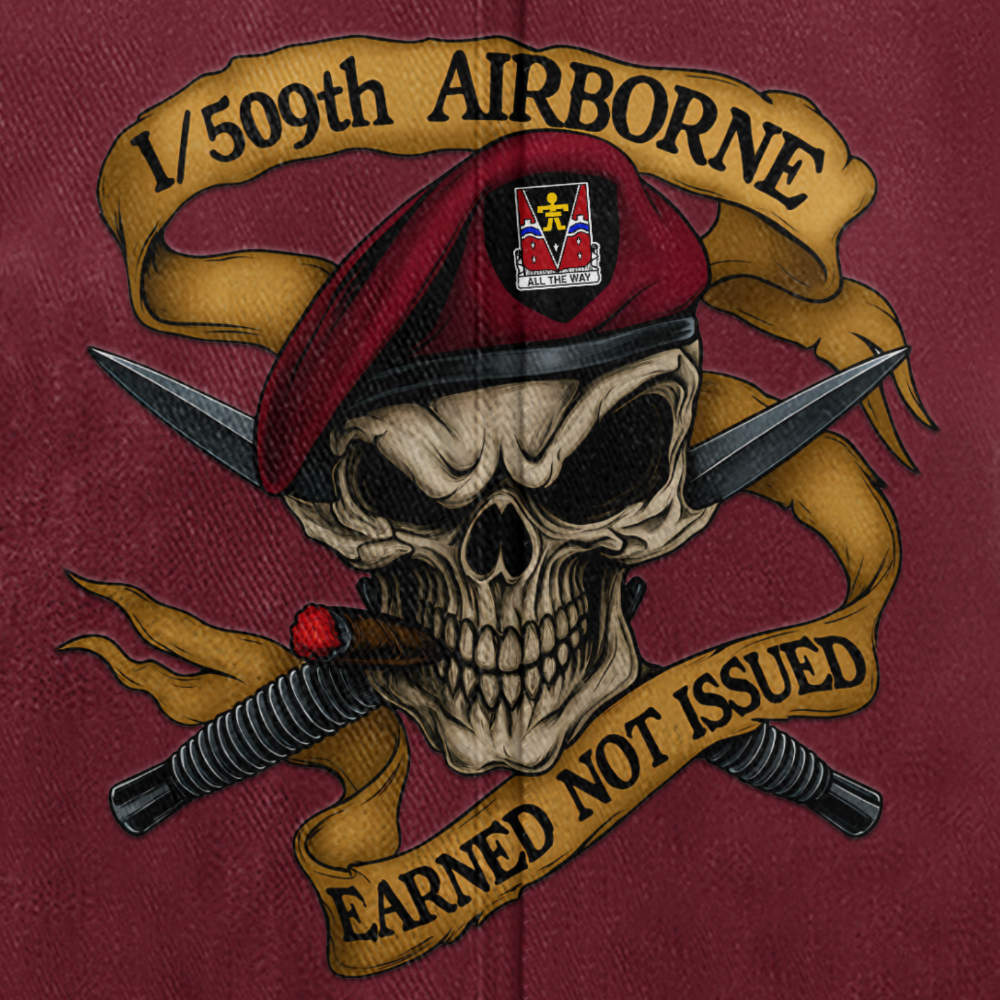 Personalizable Airborne Earned Not Issued Washed Cap