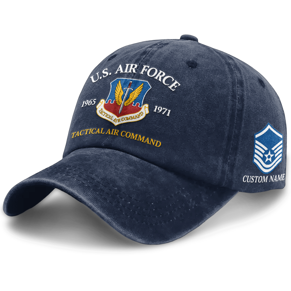 Personalizable Air Force Washed Cap