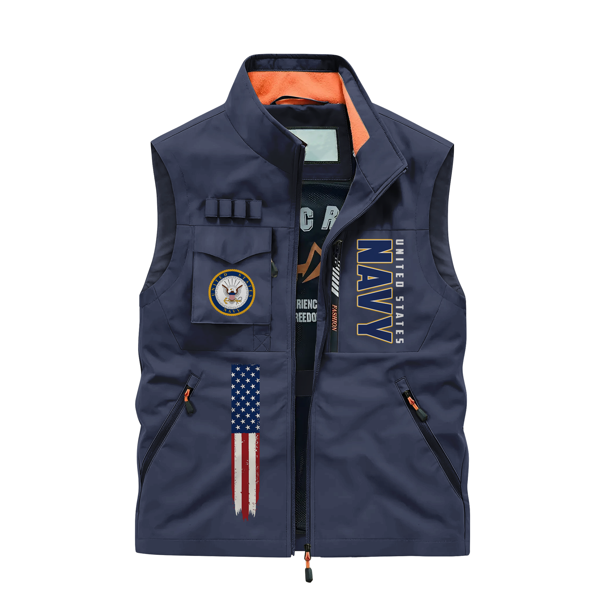 Navy 250th Anniversary Pocket Vest
