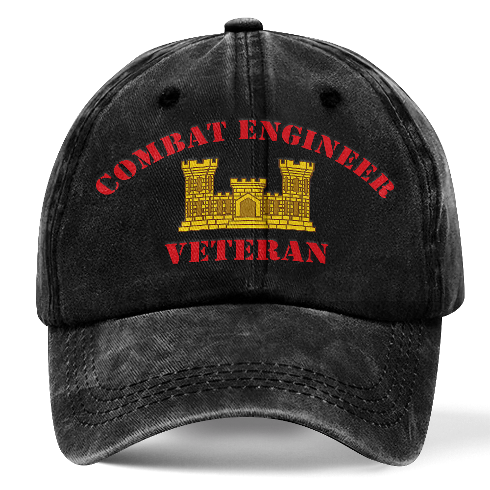 Personalizable Combat Engineer Washed Cap