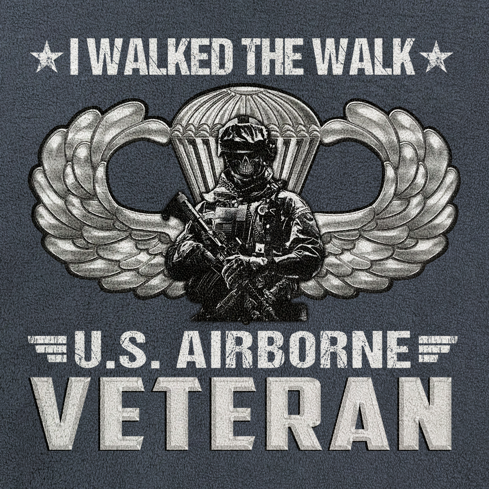 Airborne I Walked The Walk Half-Zip Raglan Sweatshirt