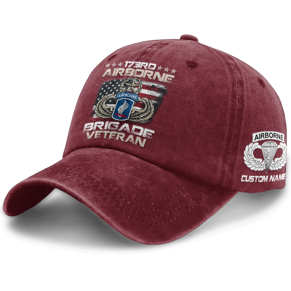 Personalizable 173rd Airborne Brigade Washed Cap
