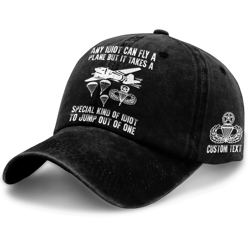 Airborne It Takes Special Kind Of Idiot Washed Cap