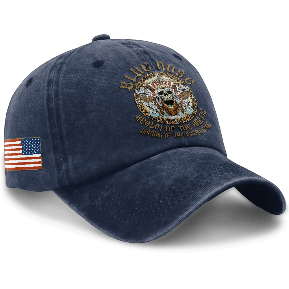 Personalizable Blue Nose Washed Cap