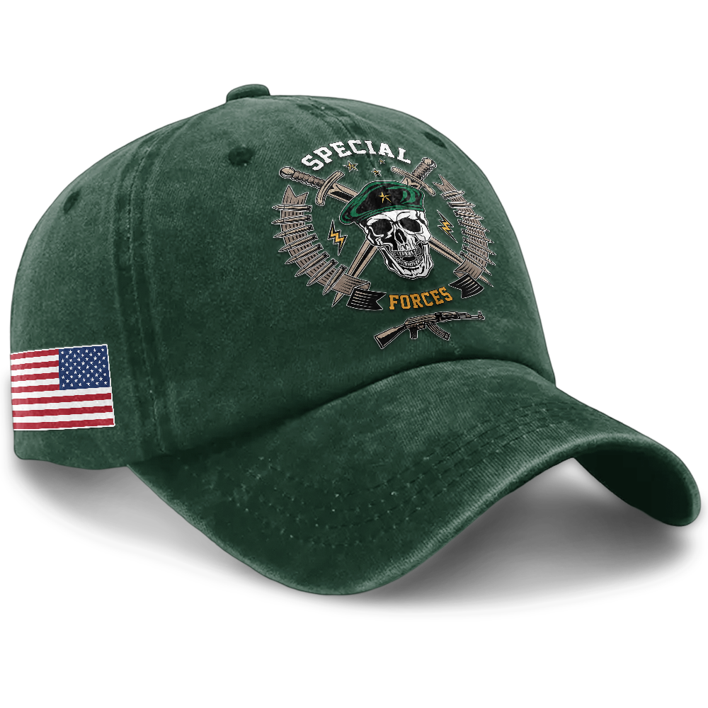Personalizable Special Forces Washed Cap
