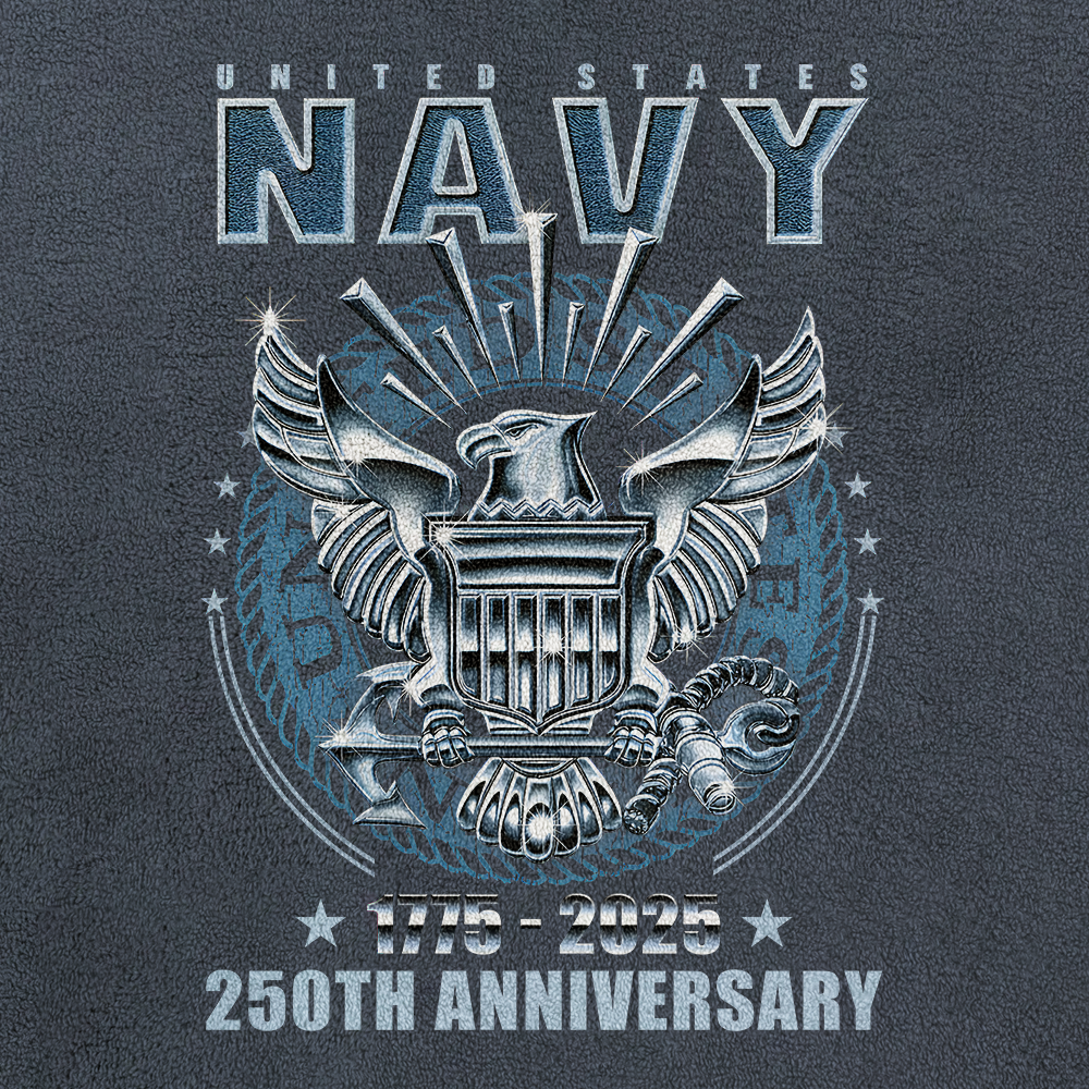 Navy 250th Anniversary Half-Zip Raglan Sweatshirt