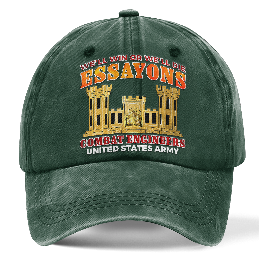 Personalizable Combat Engineer Washed Cap