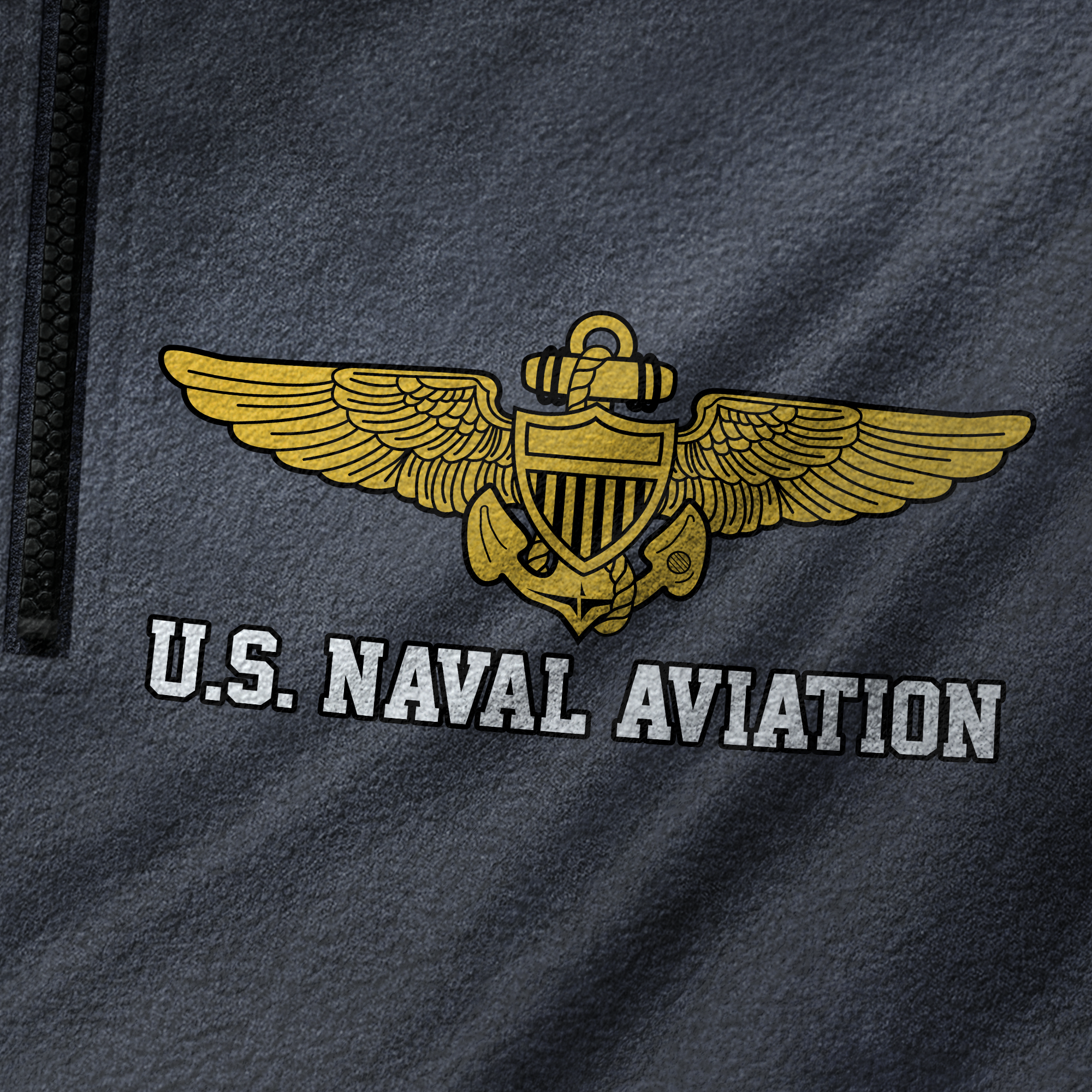 Naval Aviation Half-Zip Raglan Sweatshirt