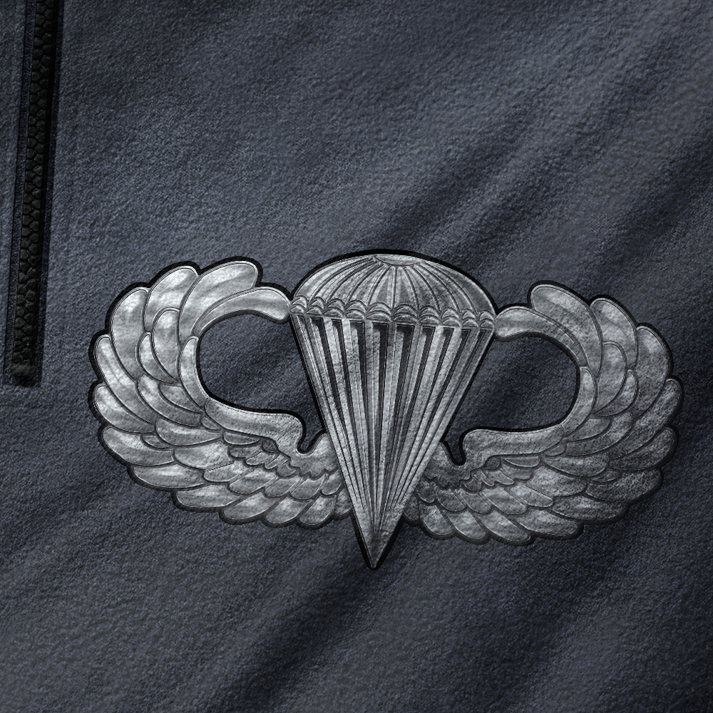 Airborne I Walked The Walk Half-Zip Raglan Sweatshirt
