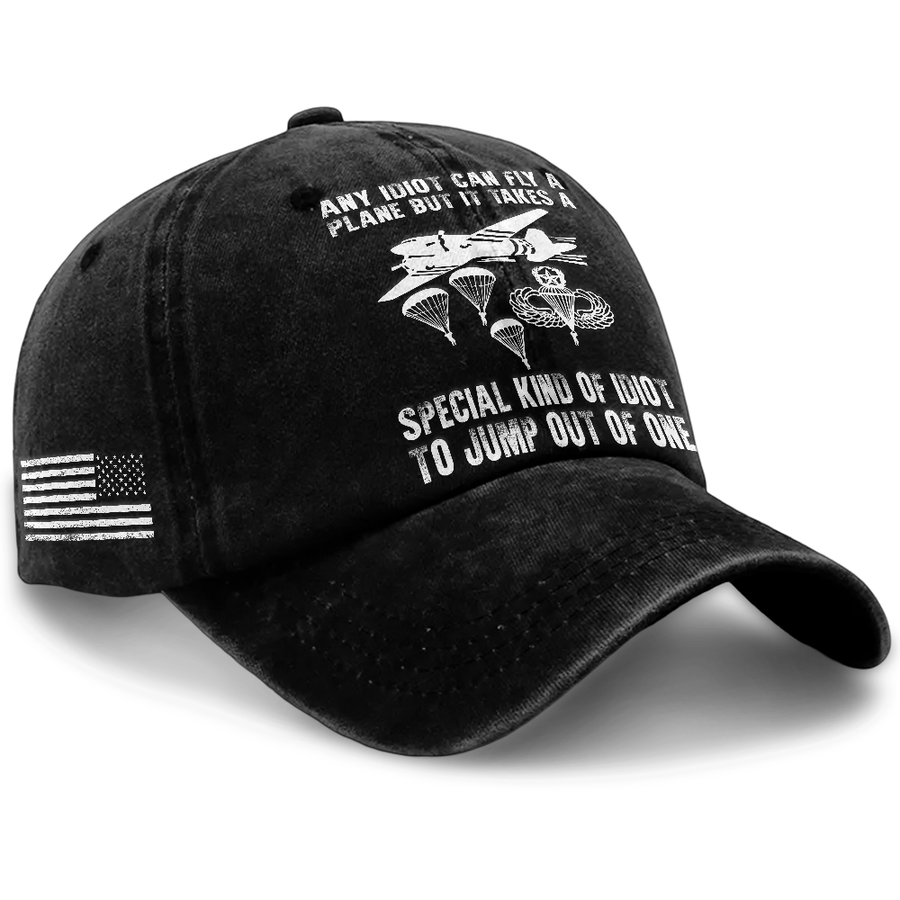 Airborne It Takes Special Kind Of Idiot Washed Cap