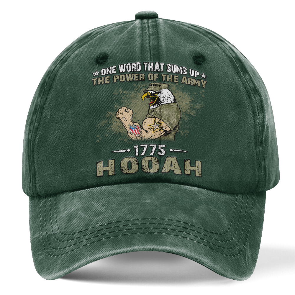 Personalizable The Power Of The Army Washed Cap