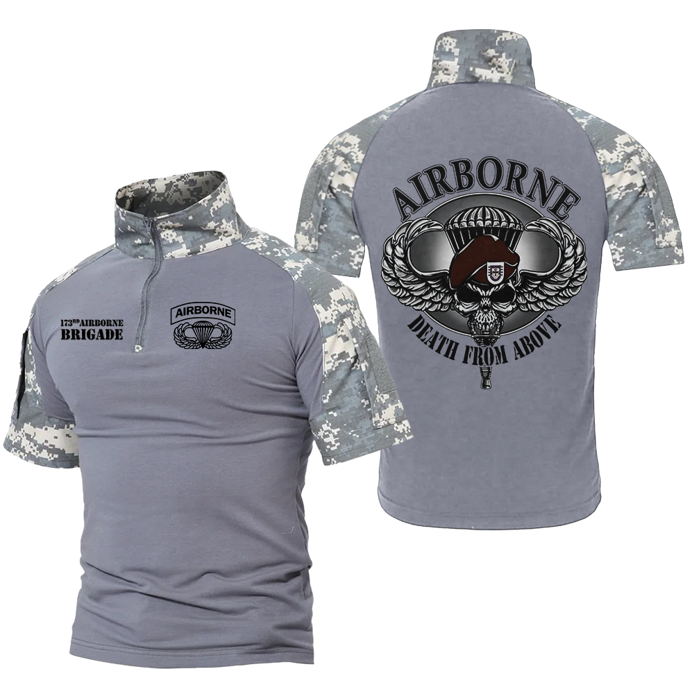 173rd Airborne Brigade Death From Above Tactical Polo Shirt