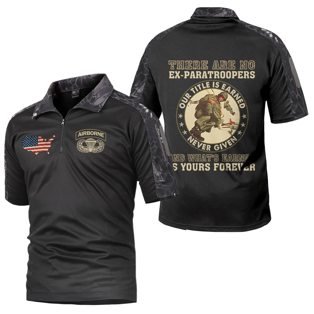 There's No Ex-Paratroopers Tactical Polo Shirt