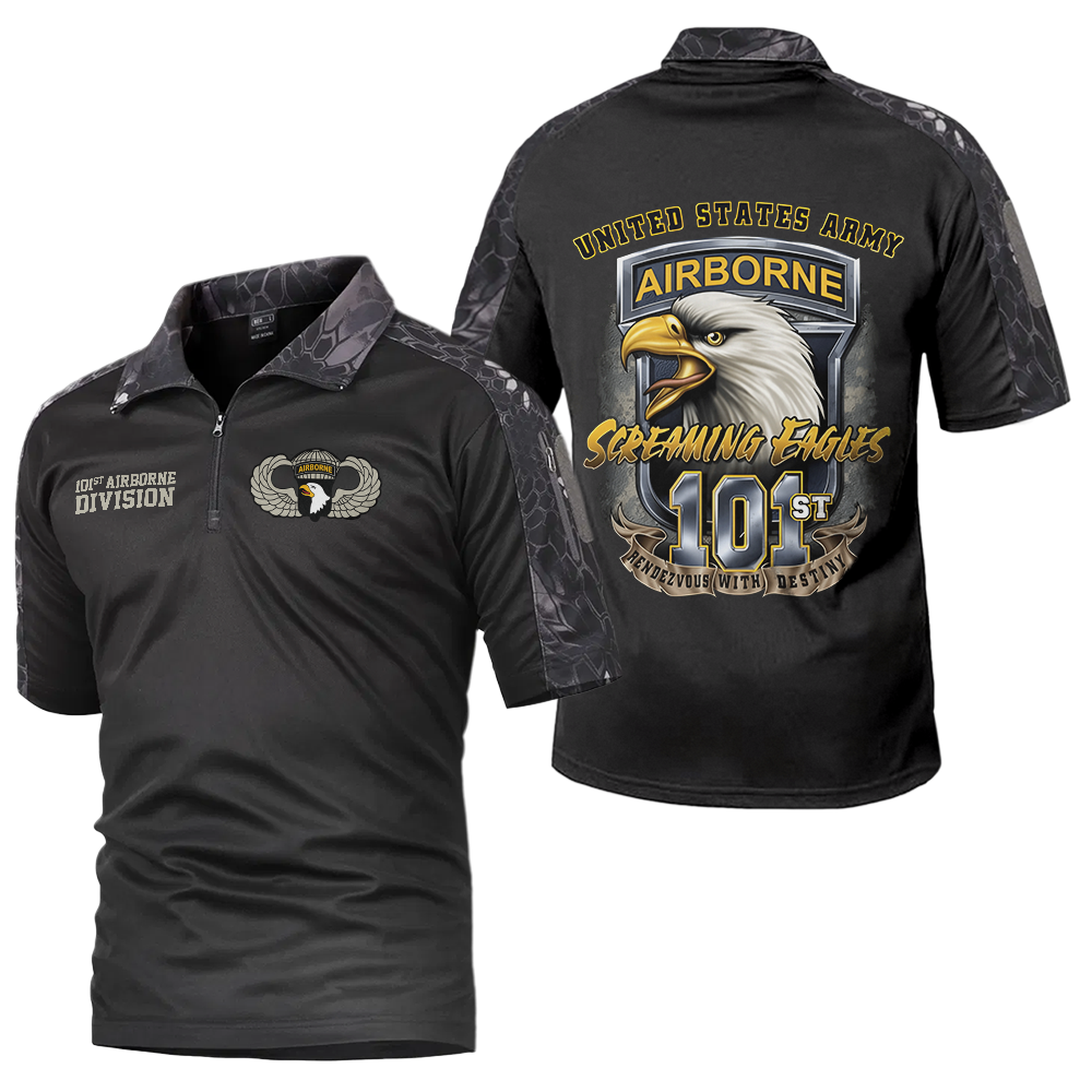 101st Airborne Screaming Eagles Tactical Polo Shirt