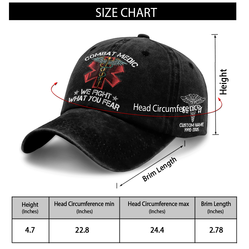 Personalizable Combat Medic Washed Cap