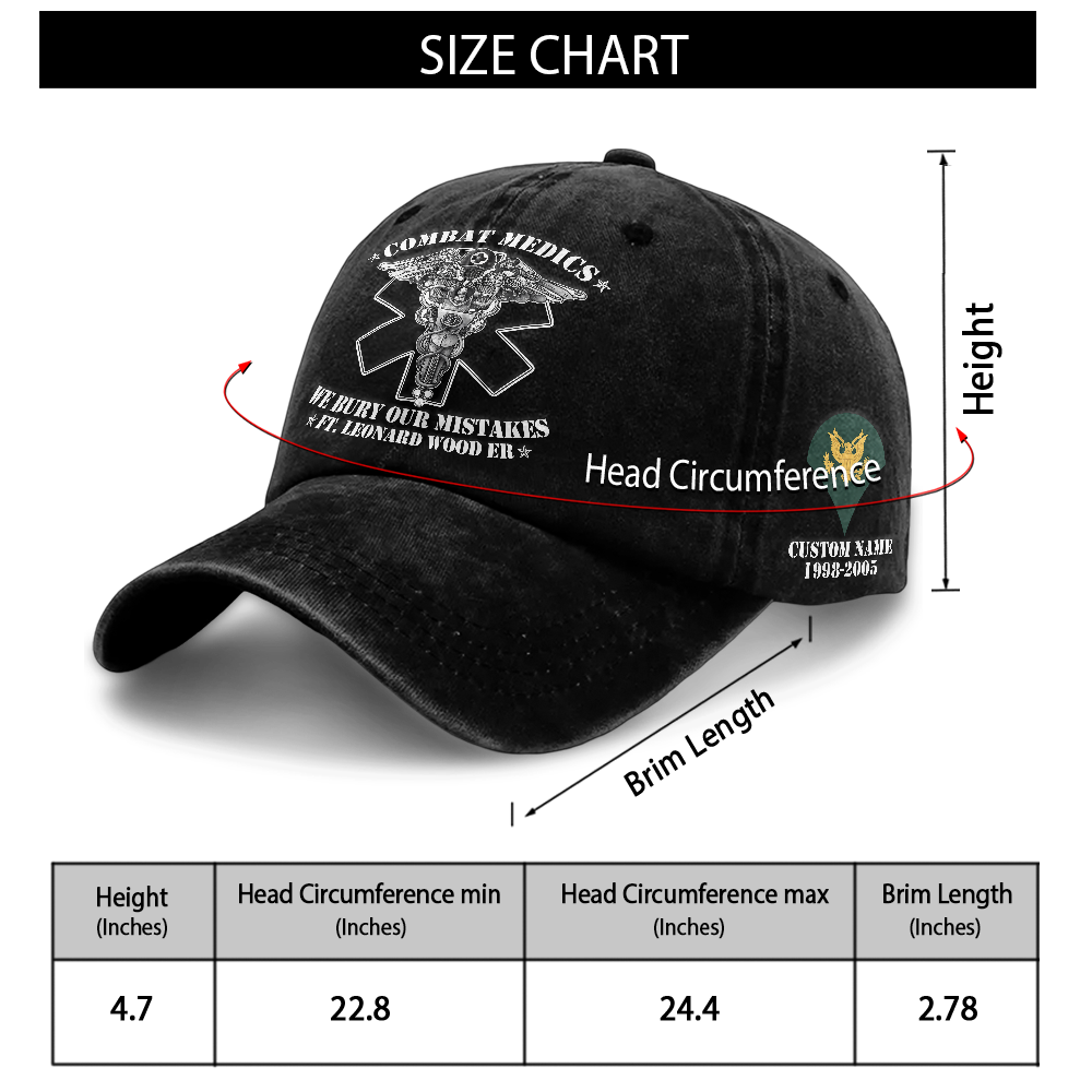 Personalizable Combat Medic Washed Cap