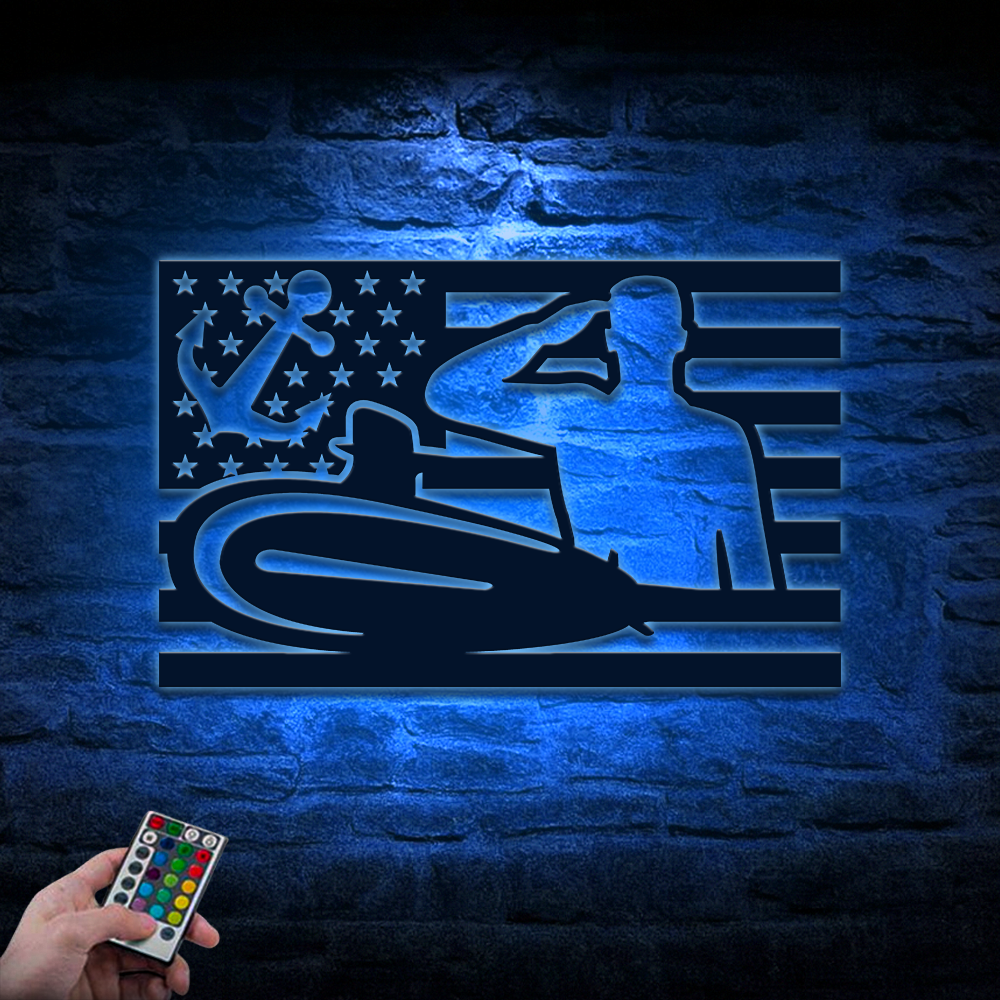 Navy Submarine Metal Sign Wall Art