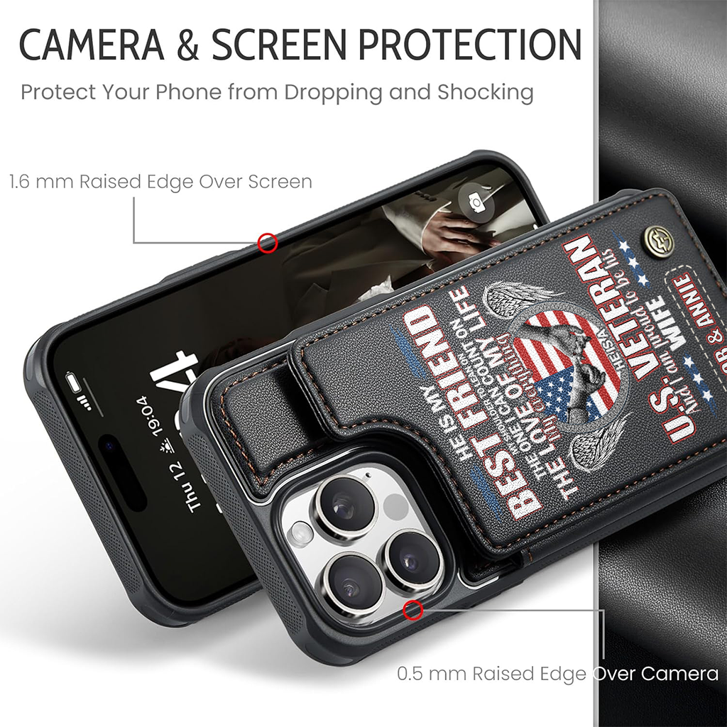 Personalizable Veteran's Wife Wallet Phone Case