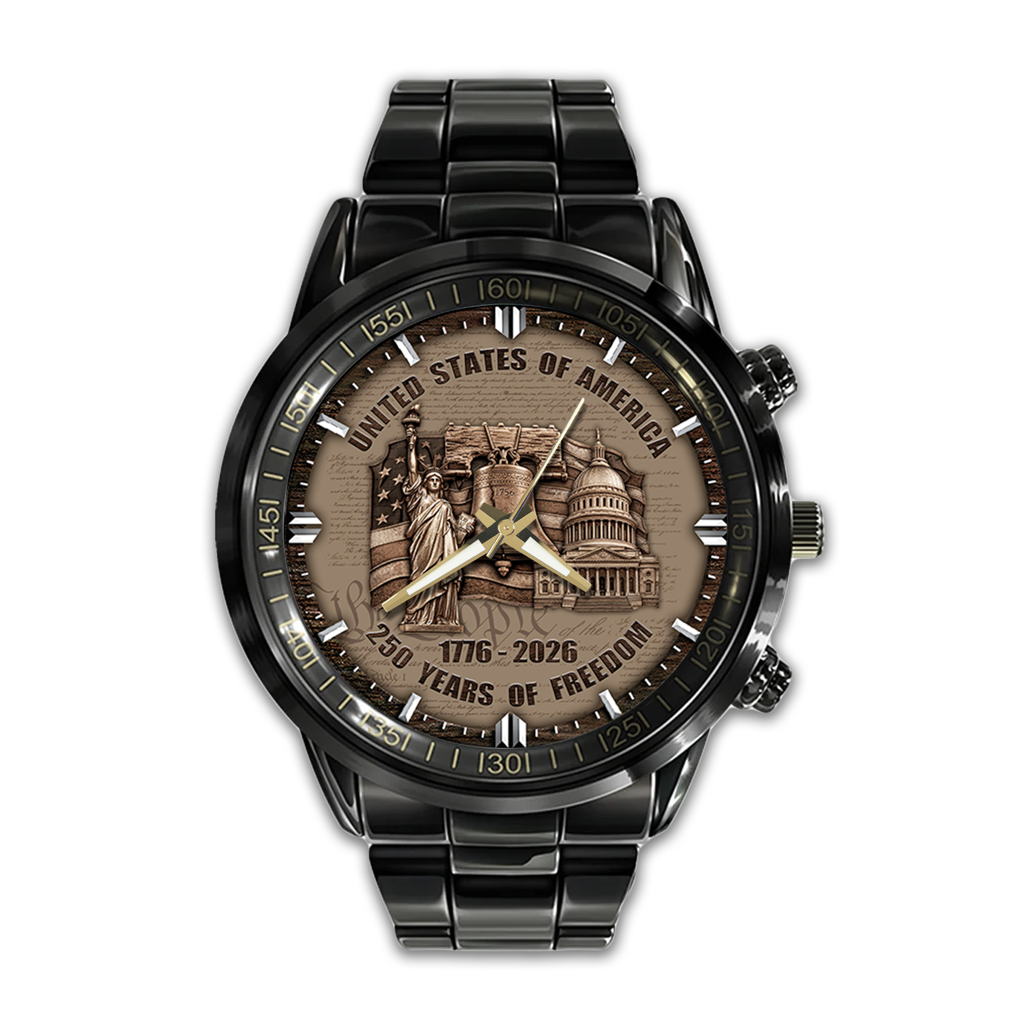 America 250 Years of Freedom Stainless Steel Watch
