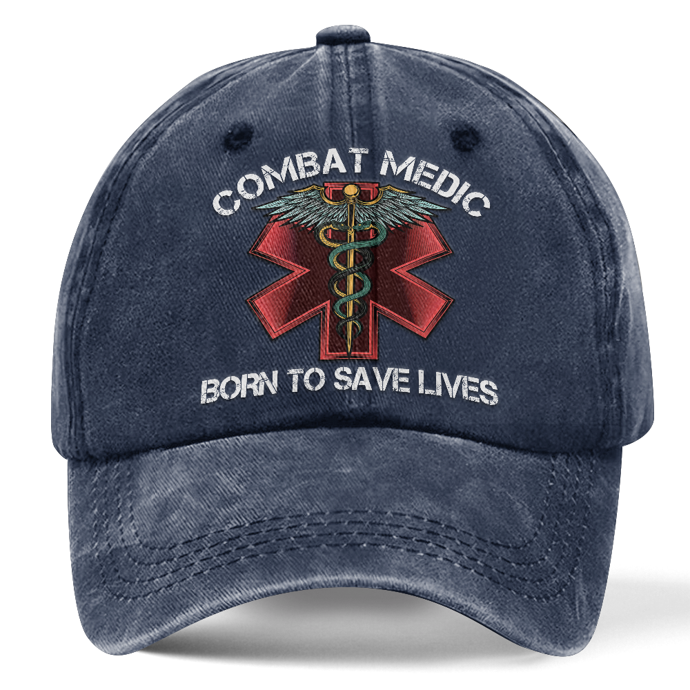 Personalizable Combat Medic Washed Cap