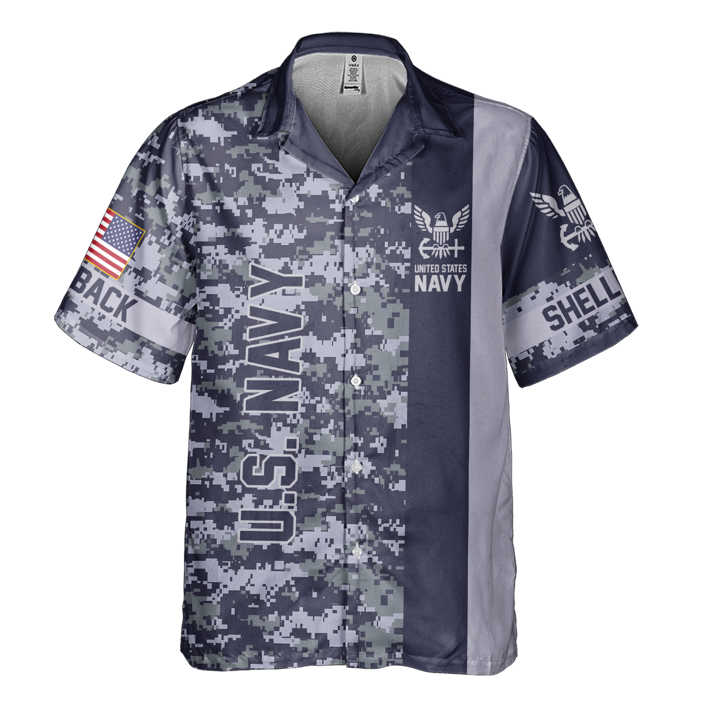 Shellback Ancient Order Of The Deep Cuban Shirt