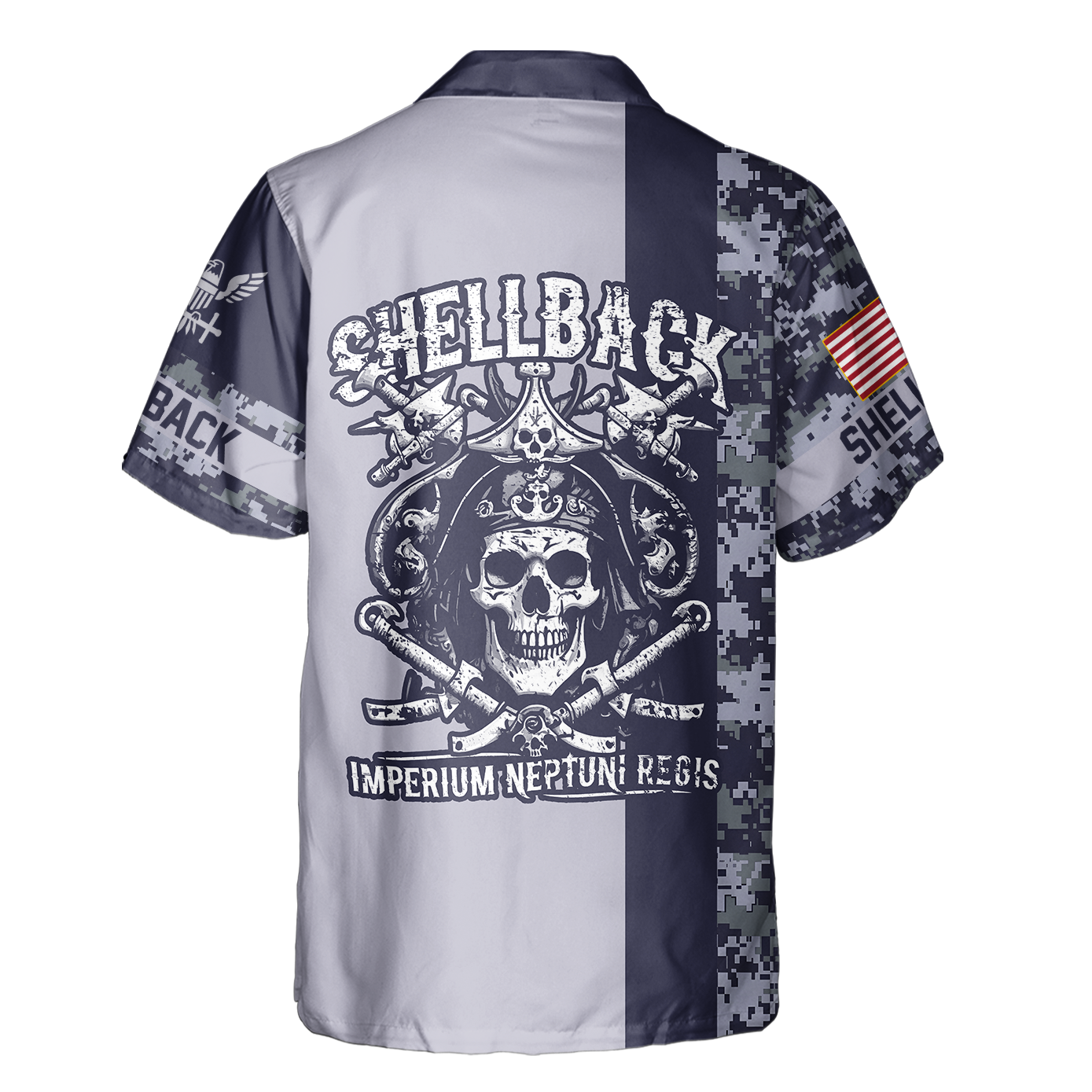 Shellback Ancient Order Of The Deep Cuban Shirt