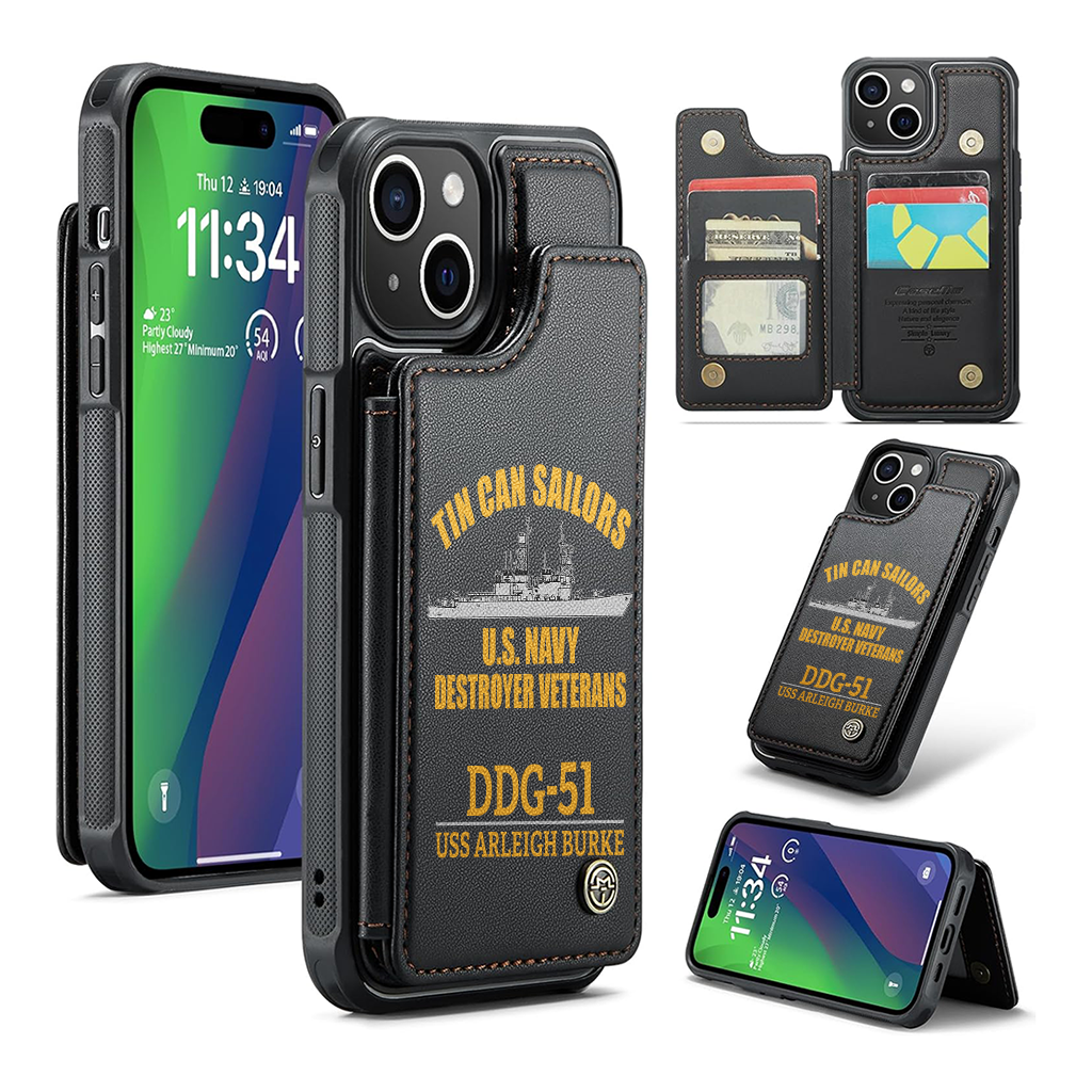 Personalizable Tin Can Sailors Wallet Phone Case