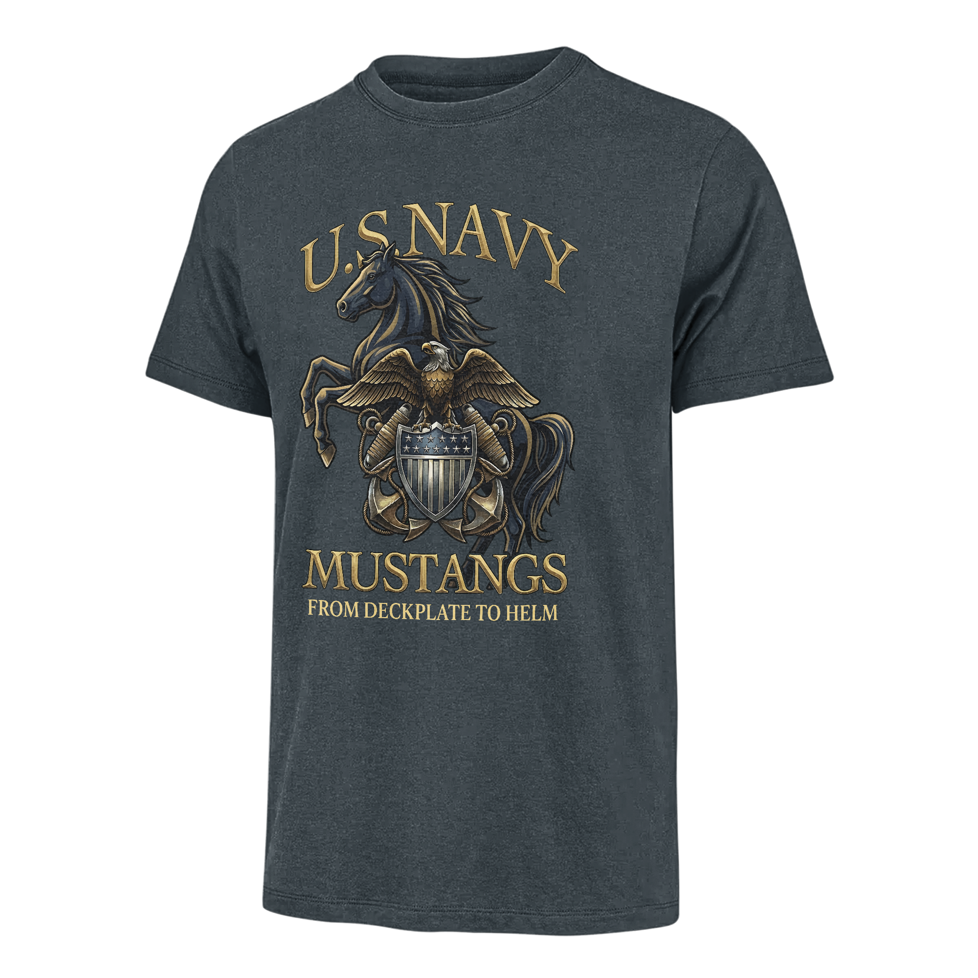 Navy Mustangs From Deckplate To Helm Classic T-shirt