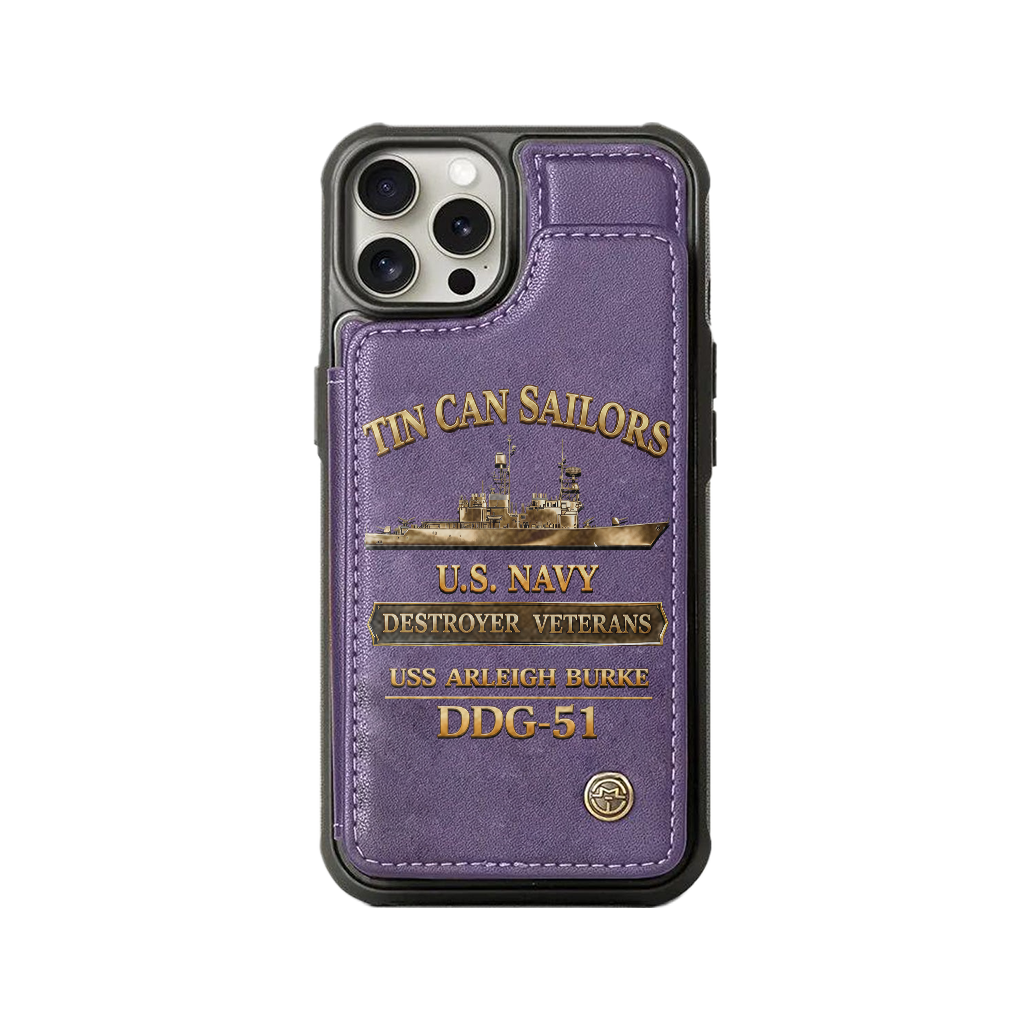 Personalizable Tin Can Sailors Wallet Phone Case
