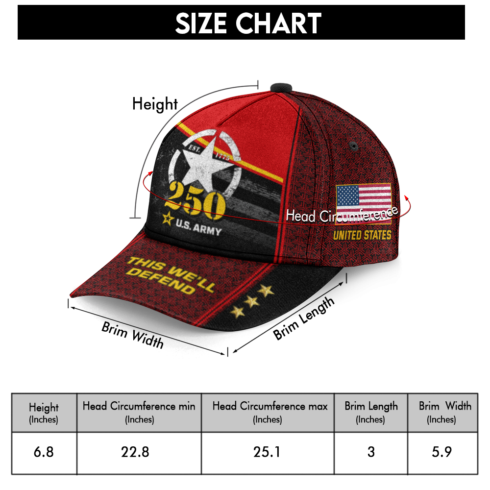 Army 250th Anniversary Classic Cap