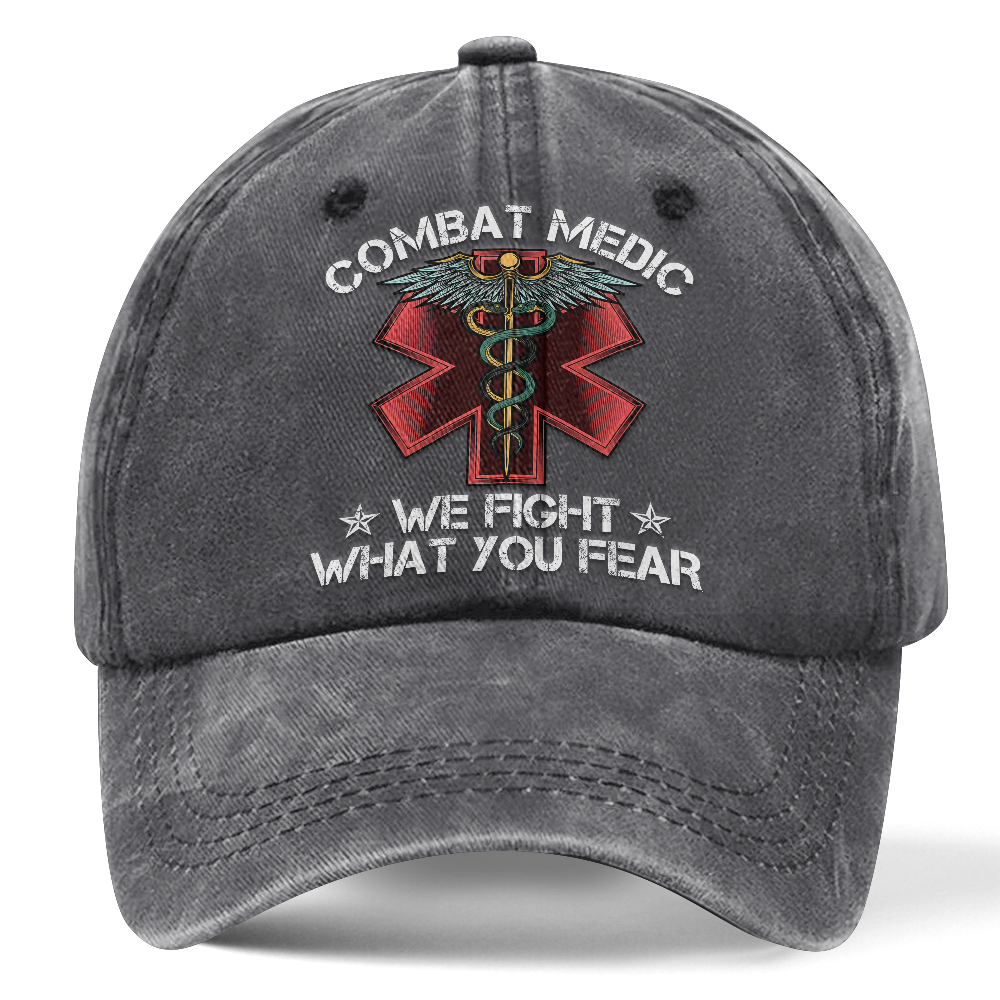 Personalizable Combat Medic Washed Cap