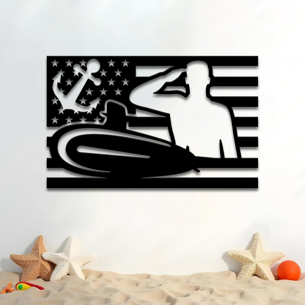 Navy Submarine Metal Sign Wall Art