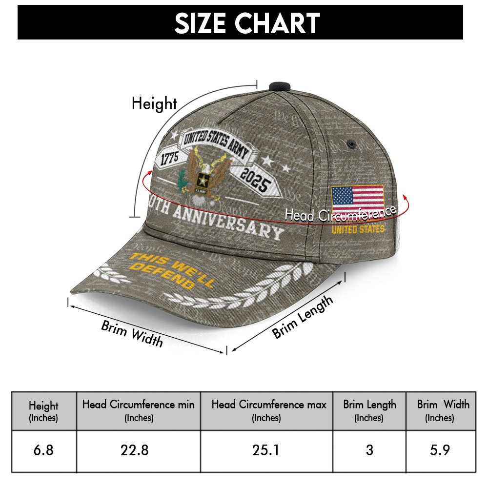 Army 250th Anniversary Classic Cap