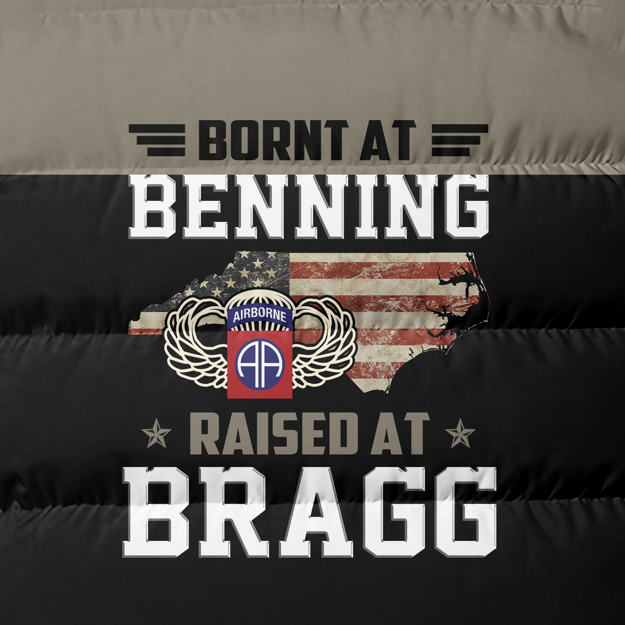 82nd Airborne Born At Benning Puffer Vest