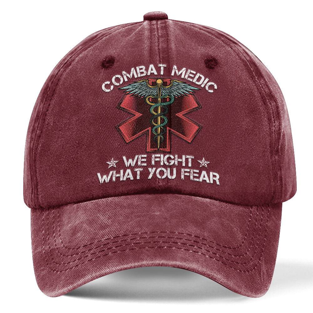 Personalizable Combat Medic Washed Cap