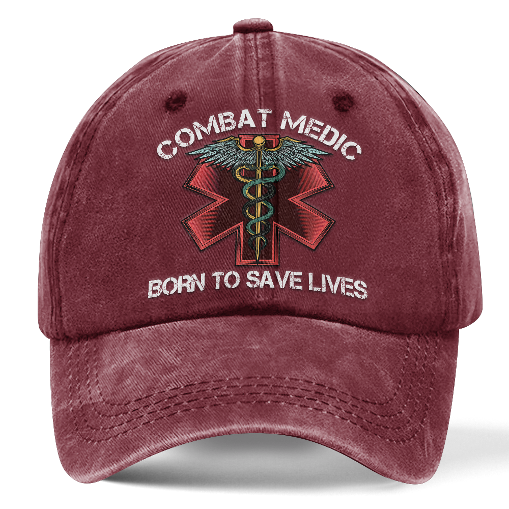 Personalizable Combat Medic Washed Cap