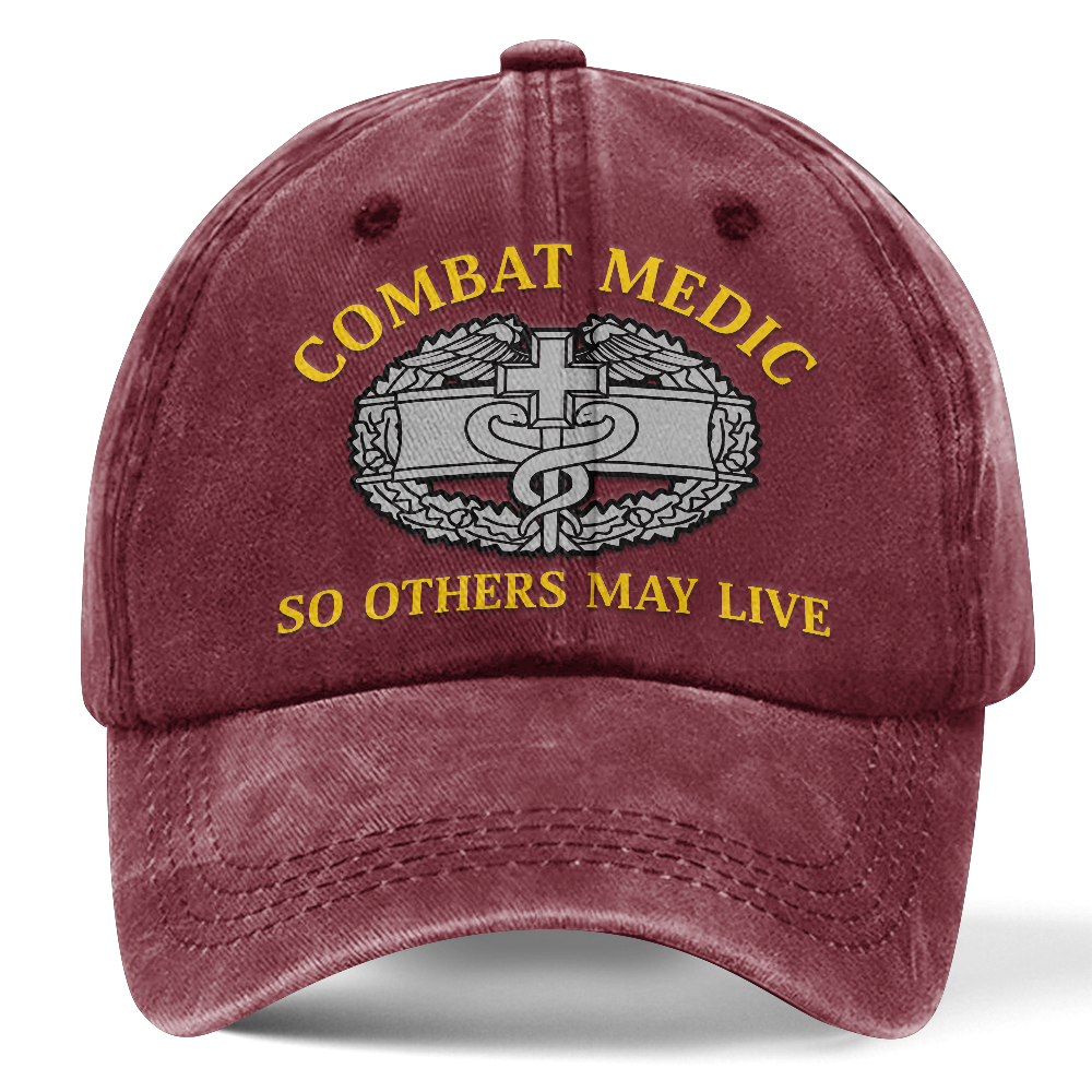 Personalizable Combat Medic Washed Cap