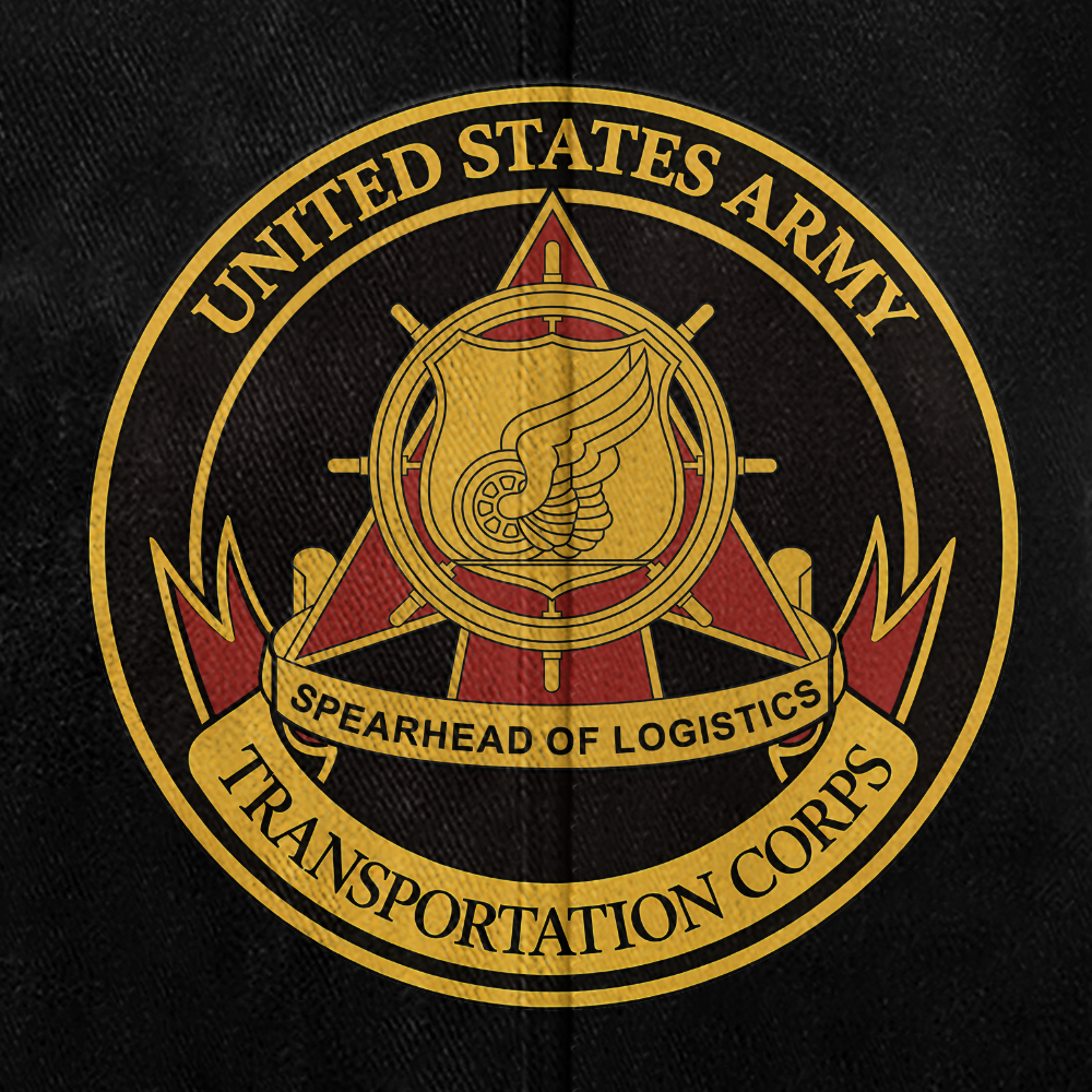 Personalizable Transportation Corps Washed Cap
