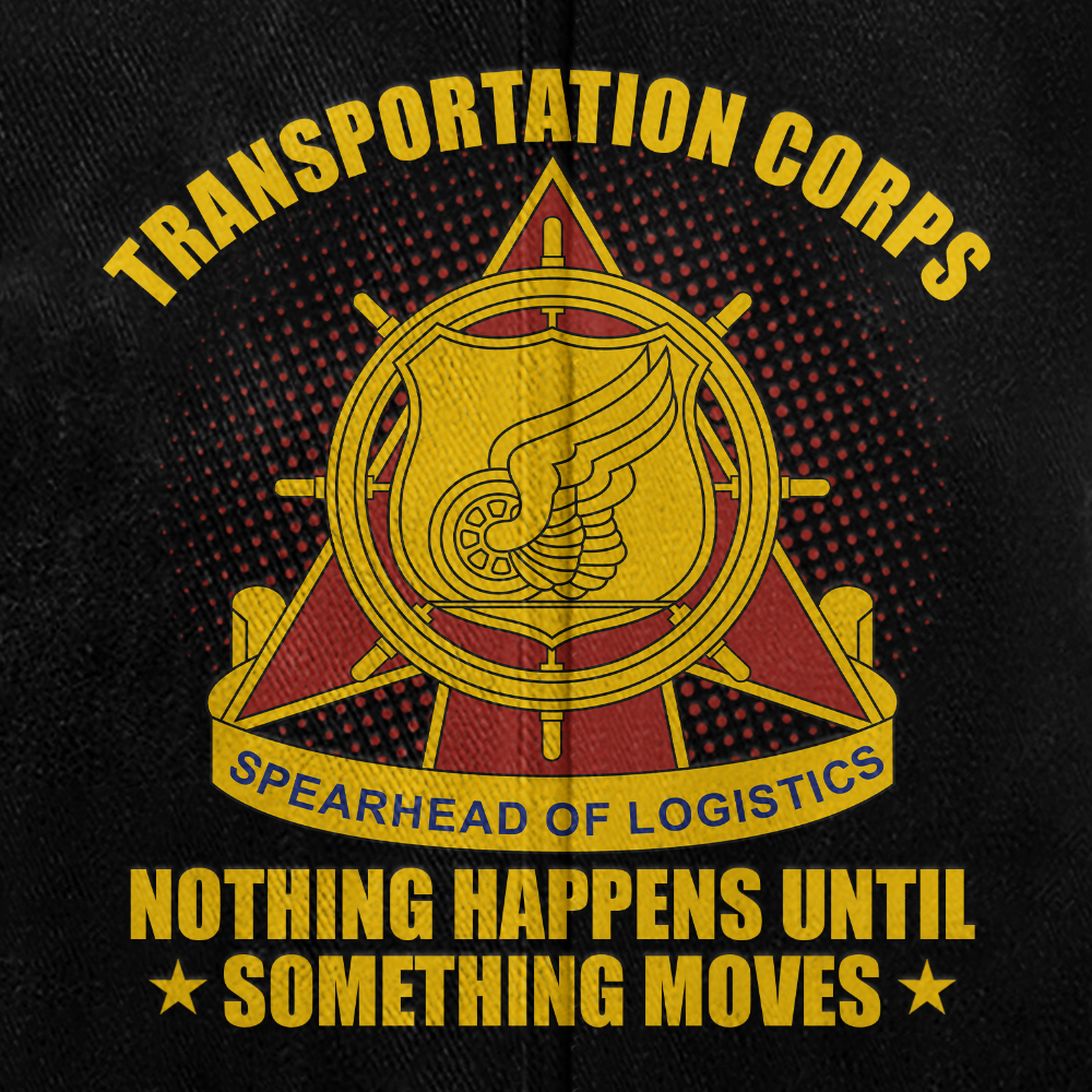 Personalizable Transportation Corps Washed Cap